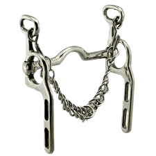 Stainless Steel Military Elbow Driving bit with Smooth Port SS Curb