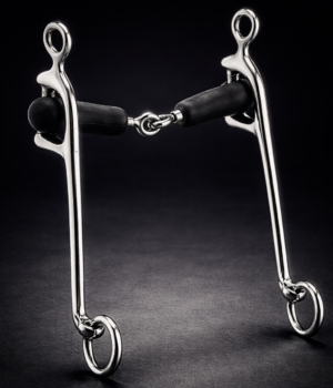Walking Horse Bit SS Single Jointed Rubber Mouth