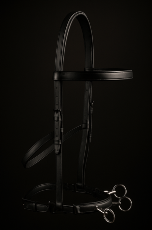 Serreta Black Leather Bridle