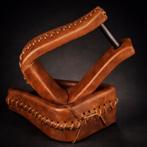 Visalia Leather Wrapped Wooden Stirrup