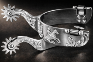 Vintage Spur SS Cutting Rowel and Brass Buttons