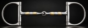 Dee-Racing Bit SS, Single Jointed Brass and SS Roller Mouth