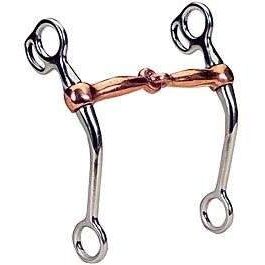 Tom Thumb Curved Shanks Bit SS With Single Jointed Copper Mouth