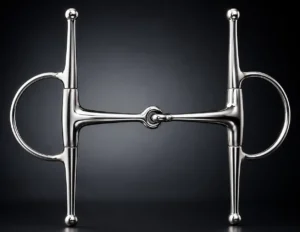 Full Cheek Snaffle Bit SS Solid Single Jointed Mouth