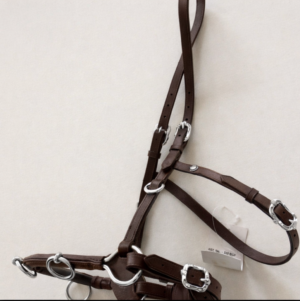 Lugging Cavesson Brown Leather with Stainless Steel hardware