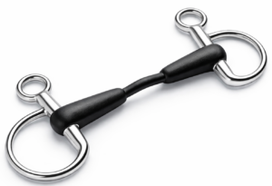 Baucher/ Hanging Cheek SS Snaffle Synthetic Rubber Mouth