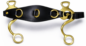 Escuela hackamore/ Cavemore with brass shanks