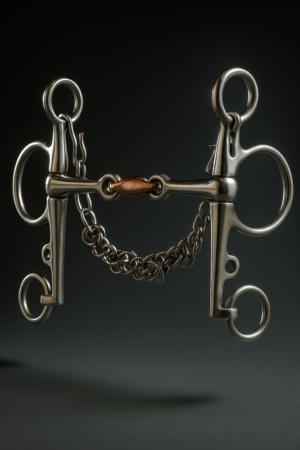 Pelham Bit SS with Copper Lozenge