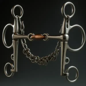 Pelham Bit SS, Double Jointed SS Mouth with Copper Lozenge