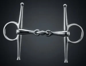 Full Cheek Snaffle Bit SS, Double Jointed SS Mouth with Lozenge