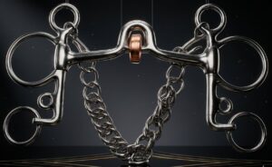 Pelham Bit SS, Ported Mouth, Copper Roller with Chain