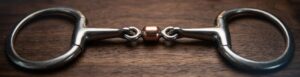 Egg-butt Bit SS, Double Jointed Copper Roller Mouth