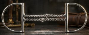 Dee-Racing Bit SS, Twisted SS Double Wired Single Jointed Mouth