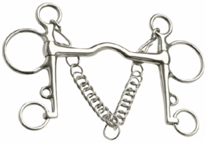 Pelham Bit SS, Mullen Mouth and SS Curb Chain