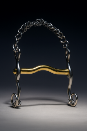 Weymouth Swivel Shank SS, Low port Mouth Brass