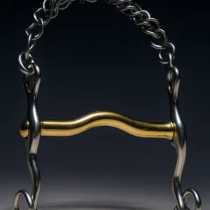 Weymouth Swivel Shank SS, Low port Brass Mouth