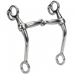 Tom Thumb Curved Shanks Bit SS With Single Jointed SS Mouth