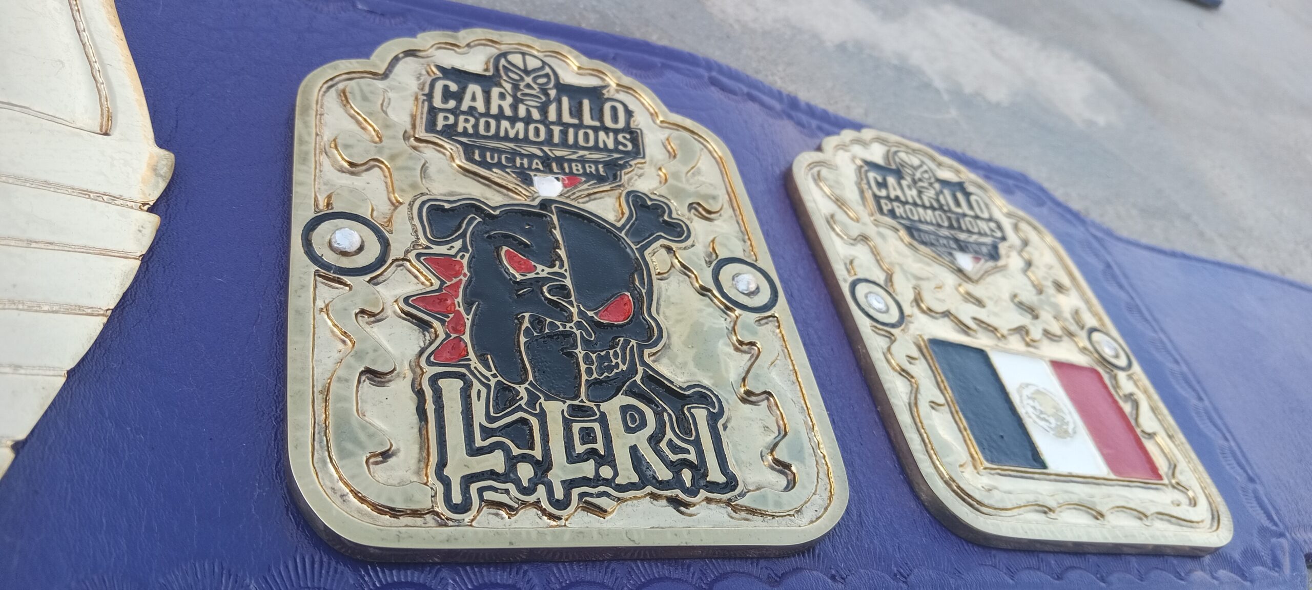 Carrillo Promotion Women Wrestling Championship Gold Plated Belt - Image 4