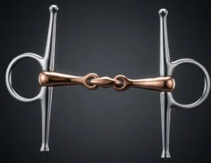 Full Cheek Snaffle Bit SS, Double Jointed Mouth with Copper Lozenge