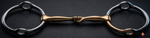 Balding Gag SS Bit with Single Jointed Brass Mouth