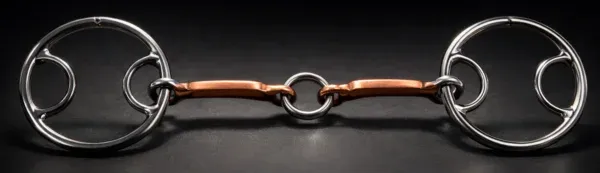 Beval Gag SS Bit, Solid Copper Lifesaver Mouth