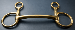 Baucher/ Hanging Brass Bit With Mullen Mouth