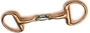 Egg-Butt Brass Bit, Double Jointed with Stainless Steel Lozenge