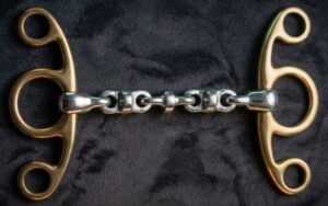 Elevator Butterfly Brass Gag Bit with SS Waterford Mouth