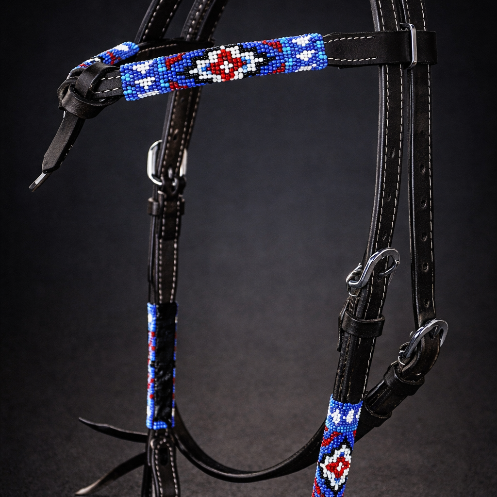 show bridle leather